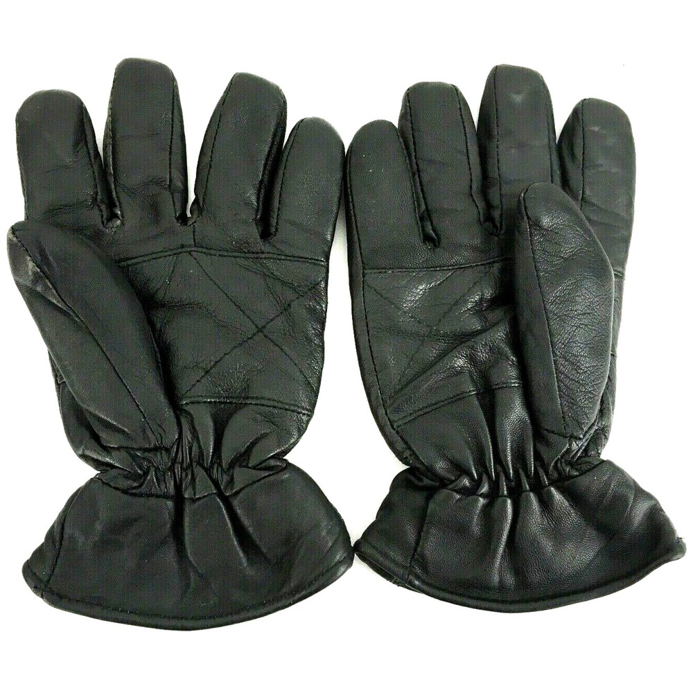 Dolgen Corp Mens‎ Genuine Leather Gloves One Size Fits Most Lined Faux Fur